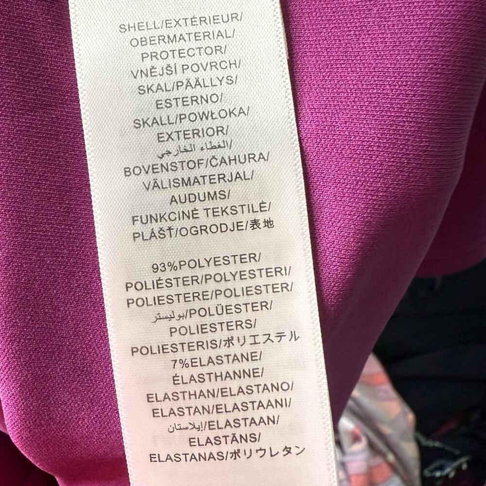 Adrianna by Adrianna Papell Women's Printed Midi Dress Purple Multi NWT - Picture 5 of 7